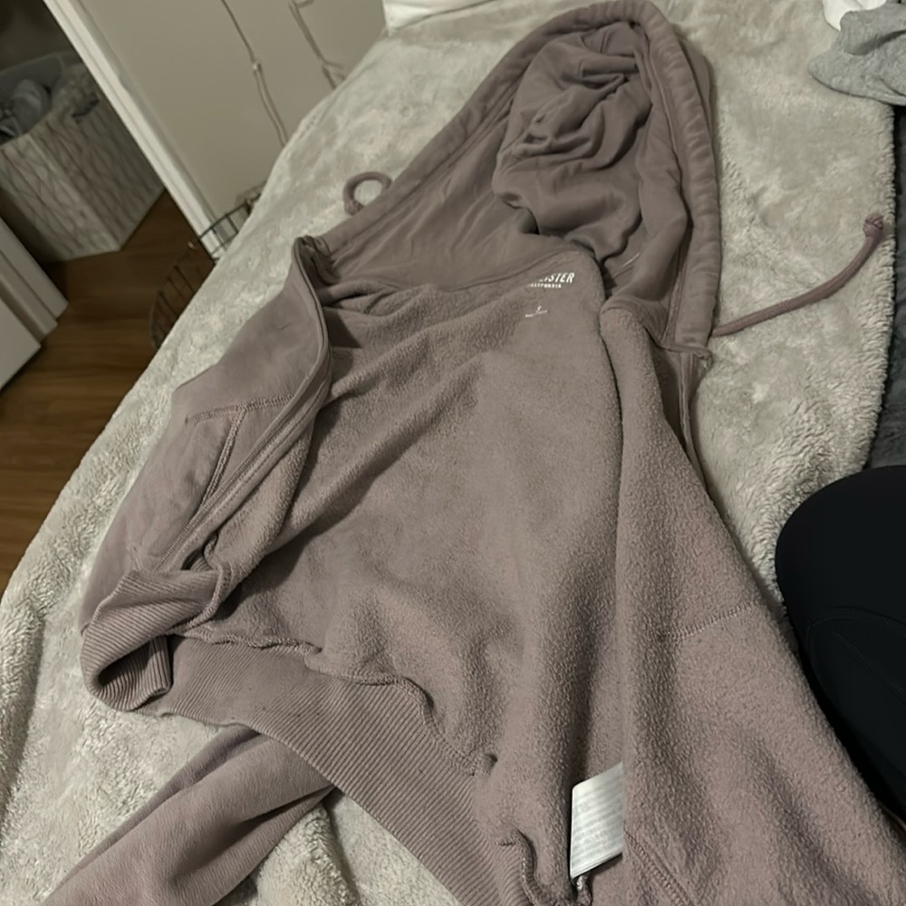 Cropped zip up jacket